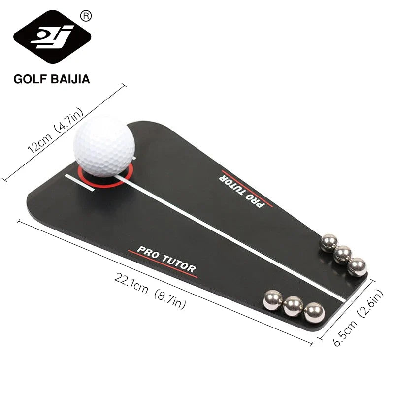 Portable Acrylic Golf Practice Tutor Putting Mirror Training Tools for Beginners Children Adults Golf Training Assistant