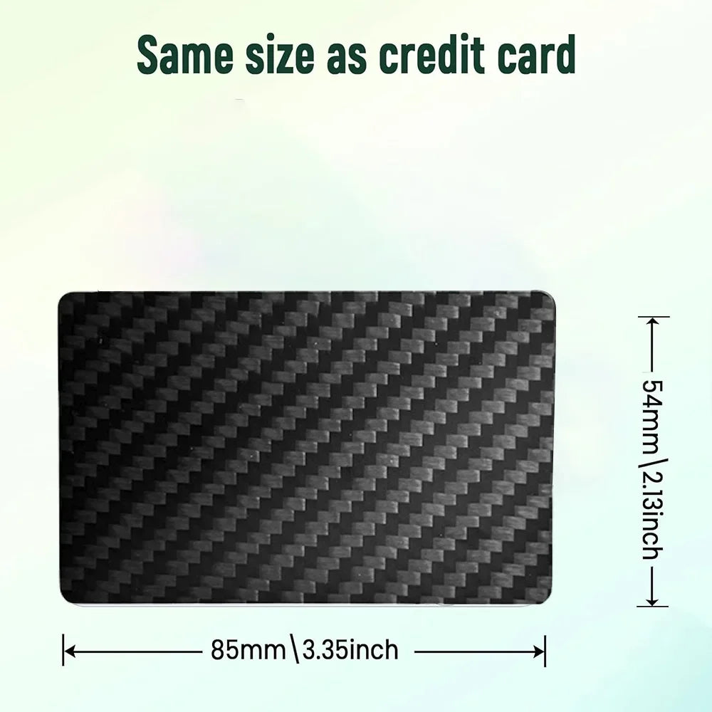 Digital Business Card NFC Carbon Fiber Card NFC Business Card Fast Reading Ntag 215 Smart Name Card  Social Recognition Card