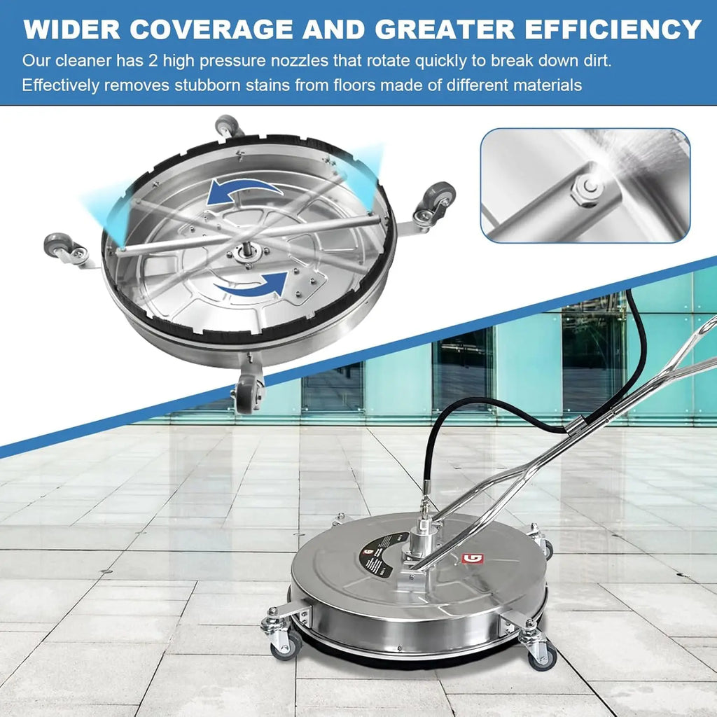 TWISTER.CK Pressure Washer Surface Cleaner with Wheels