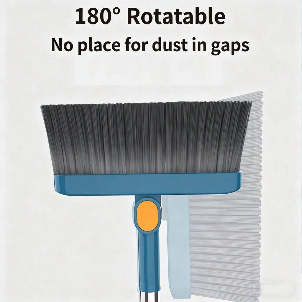 Collapsible Broom and Dustpan Set, Lightweight Cleaning Tool