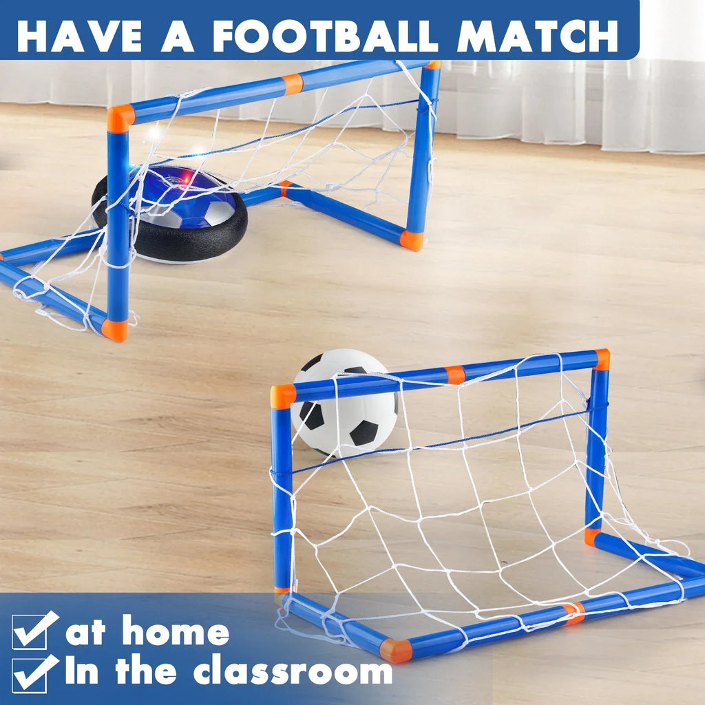 Rechargeable Hover Soccer Ball for Kids - Air Floating Soccer with LED Lights And Foam Bumper Fun Toy for Boys And Girls