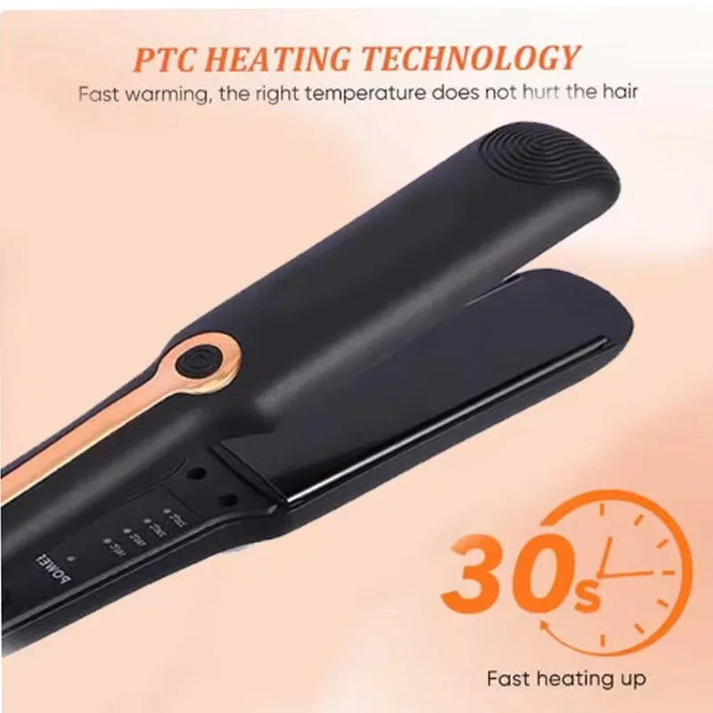 Professional Flat Iorn Straightener And Curler ceramic High Heat flat irons home Salon hair styler tools