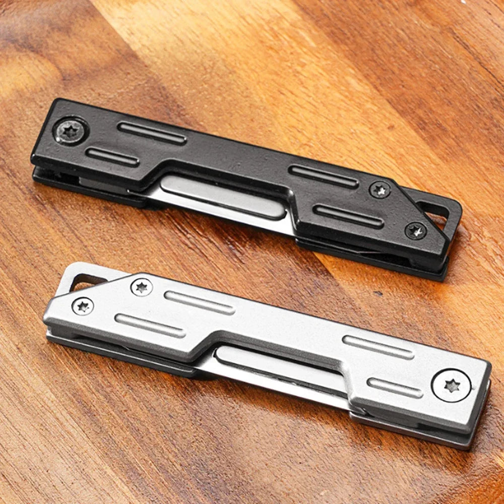 Machinery Stainless Steel Folding Scalpel Medical Folding Knife EDC Outdoor Unpacking Pocket Knife with 10pcs Replaceable Blades