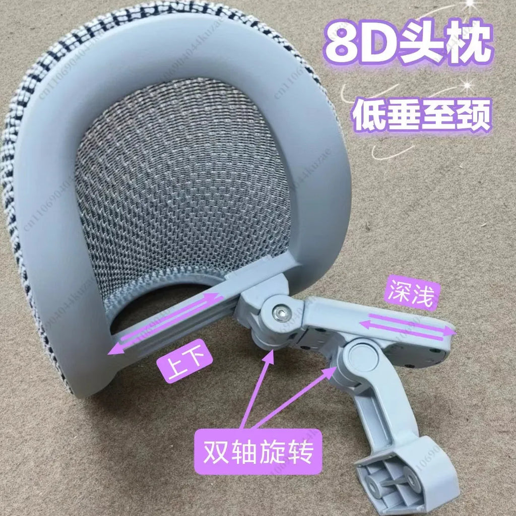 DIY Ergonomic Gaming Chair with 8D Headrest, Dual-Axis Height & Depth Adjustment