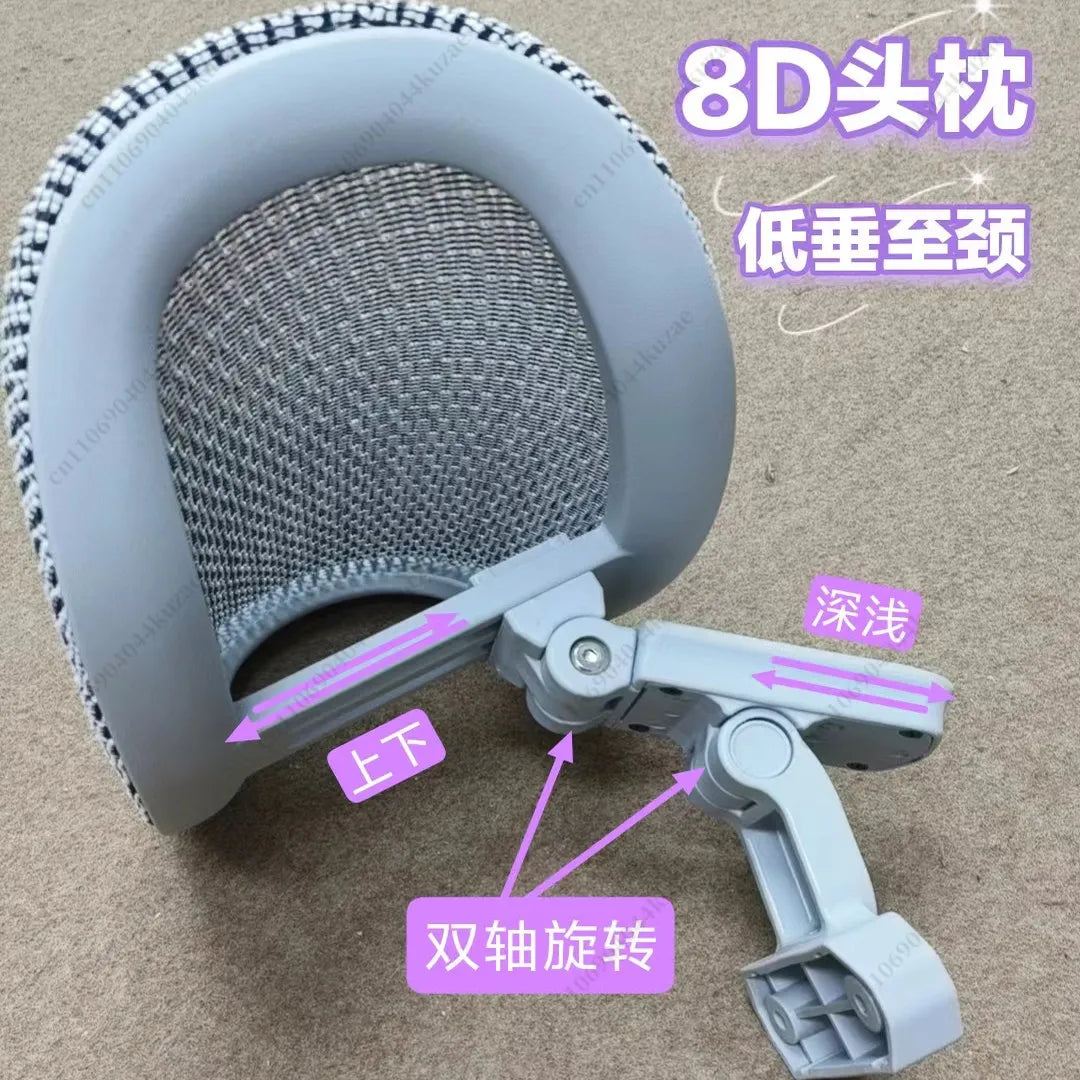 DIY Ergonomic Gaming Chair with 8D Headrest, Dual-Axis Height & Depth Adjustment