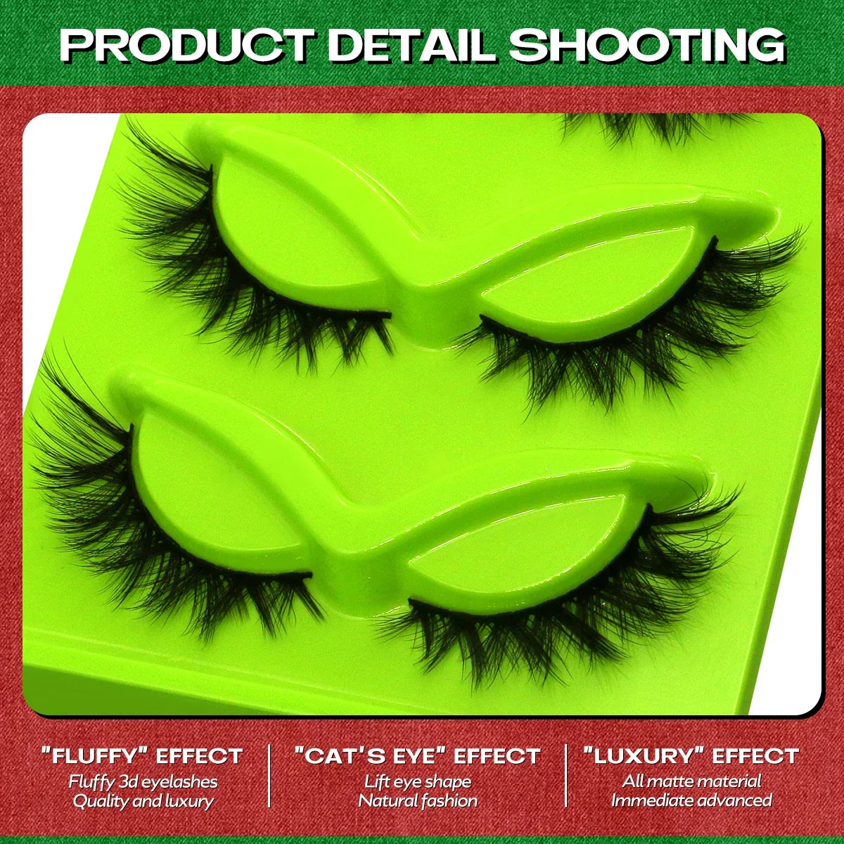 Optional 5Pairs 20Pairs Russian Strip Lashes 3D Mink Lashes Natural Dramatic Style Household Salon Eyelash Supply
