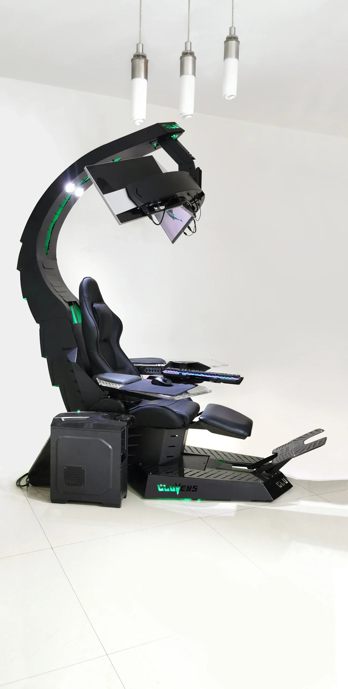 Hot Sell Modern Design RGB LED High Quality OEM ODM Ergonomic Recline Gamer Chair Swivel Racing Gaming Chair With Foot Rest
