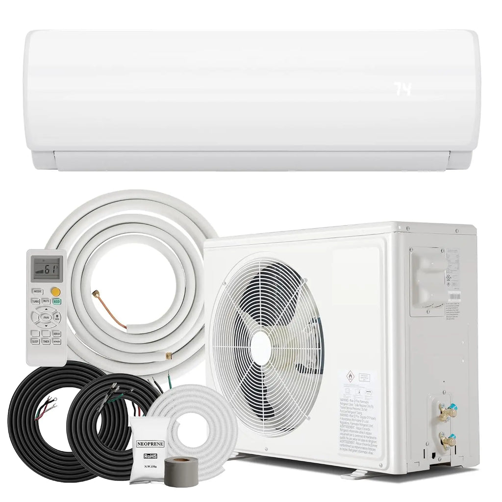 12000BTU Mini Split Air Conditioner & Heater with Inverter, 19 SEER2 115V Energy Saving AC Unit Cools Rooms up to 750, Custom