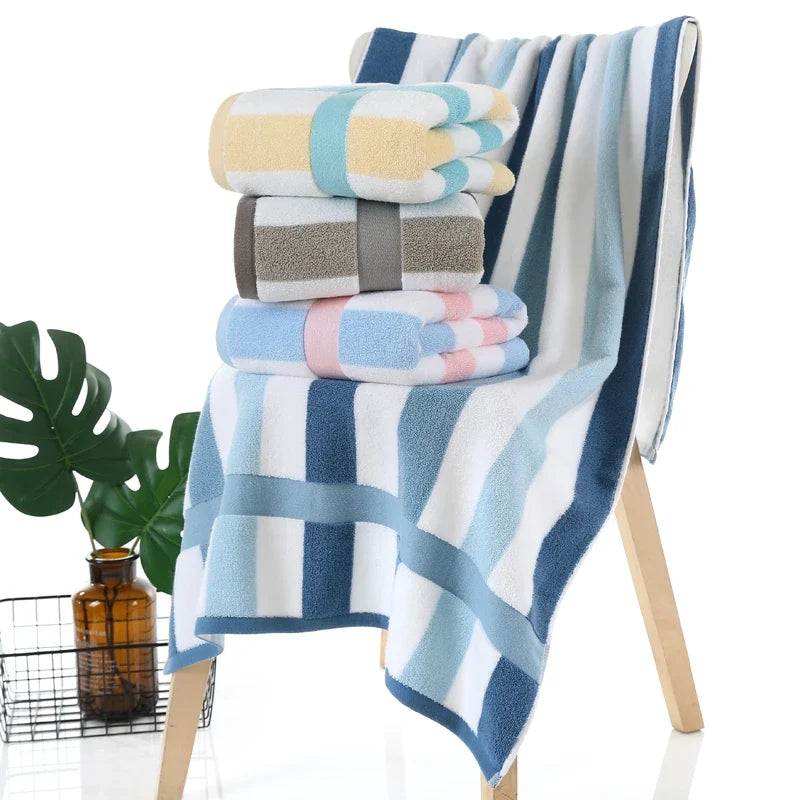 Hotel Spa Bath Towel Turkish Cotton Bath Towels Natural Ultra Absorbent Eco-Friendly Beach Towel Bathroom Sets For Home Luxury