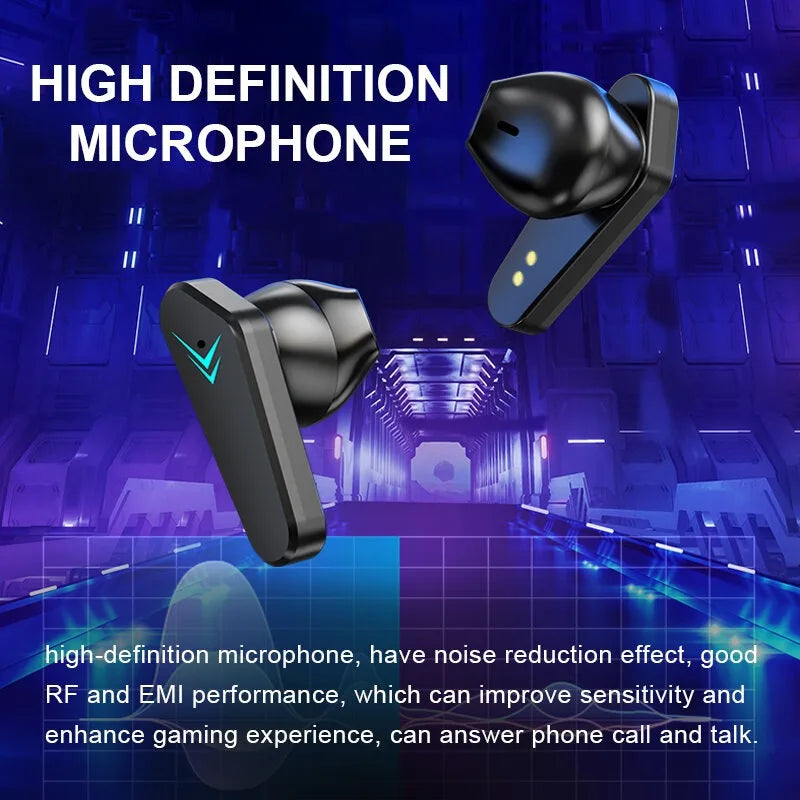 TWS Wireless Bluetooth Headset LED Gamer Stereo Earphones For Smart iPhone Android Ios Huawei Xiaomi Redmi mi With Mic Headset