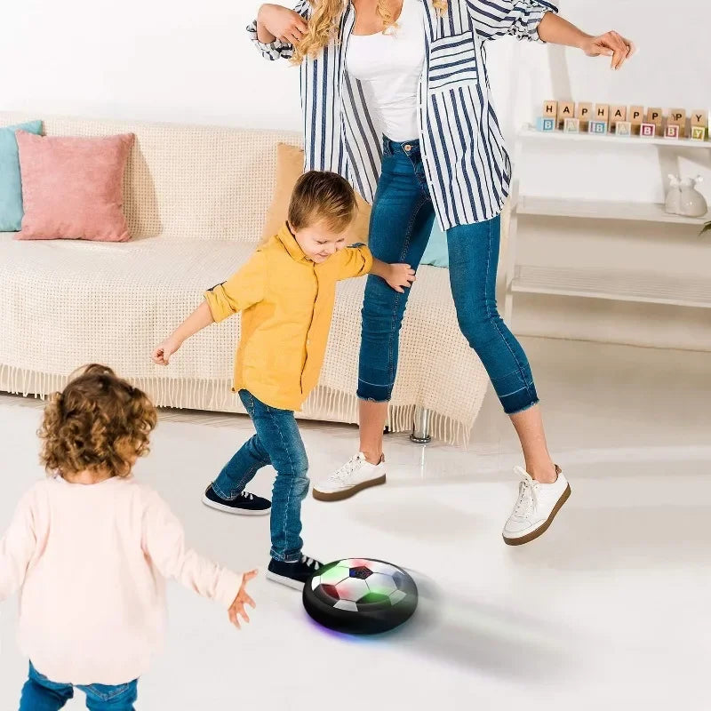 LED Hover Soccer Ball - Air Power Training Ball Playing Football Indoor Outdoor Game - Birthday Gifts for Kids - Soccer