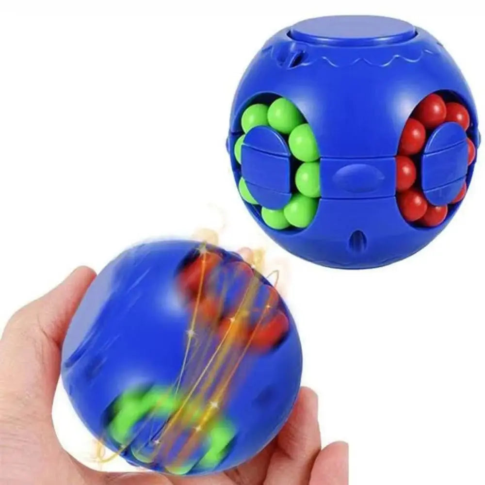 Creative Plastics Magic Bean Cube Spinner Finger Gyro Rotating Ball Finger Spinner Gyro 3D Rotating Ball