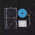 10pcs NFC Functional CD Disc Key Chain Mini CD Case Keychain Peripheral Commemorative Album Key Holder For DIY Backpack Pendant