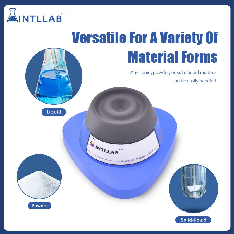 INTLLAB VM-370 Mini Vortex Mixer, Laboratory Shaker