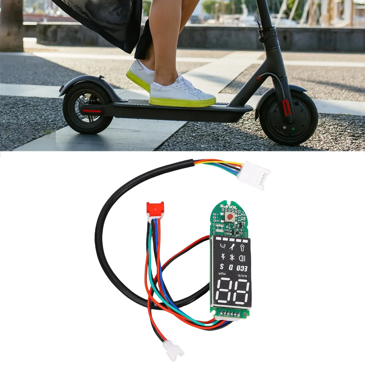 Electric Scooter Circuit Board Electric Scooter Parts  Clear Display Waterproof for 8.5-10in Electric Scooter