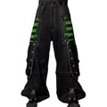 Women Fall Winter Cargo Jeans Striped Zipper Button Closure Loose Casual Trousers Streetwear with Pockets