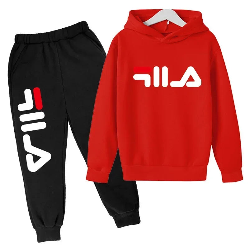 Spring Autumn New Fashion Kids Tracksuits 3-12 Years Boys and Girls Casual Sports Hoodie Tops+pants 2pcs Sets Children Clothes