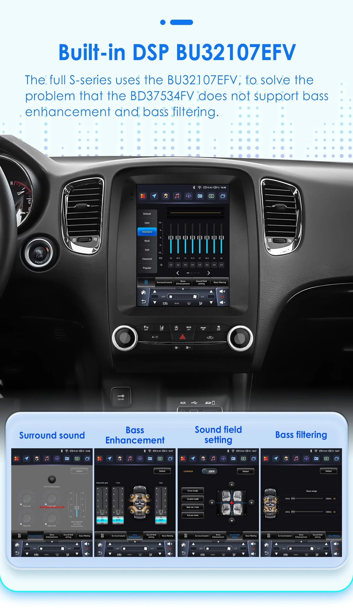 9.7-Inch Android 13 Car Stereo for Dodge Durango 2014-2020