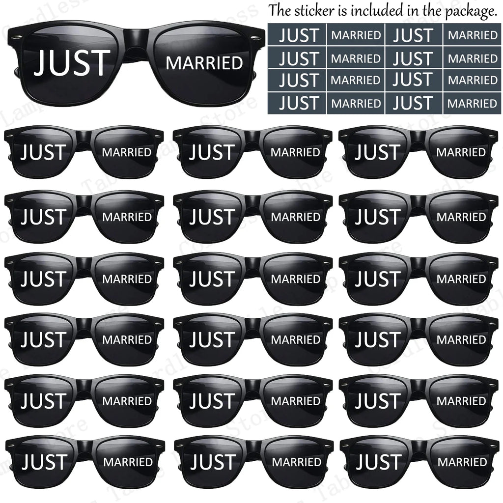 12-120 Pcs Wedding Heart Sunglasses Mr/Ms Bride Glasses Wedding Gift for Guest Bridesmaid Heart Glasses Just Married Party Favor