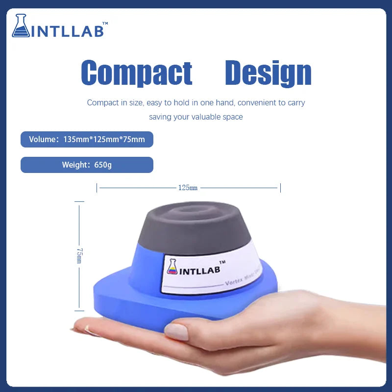 INTLLAB VM-370 Mini Vortex Mixer, Laboratory Shaker
