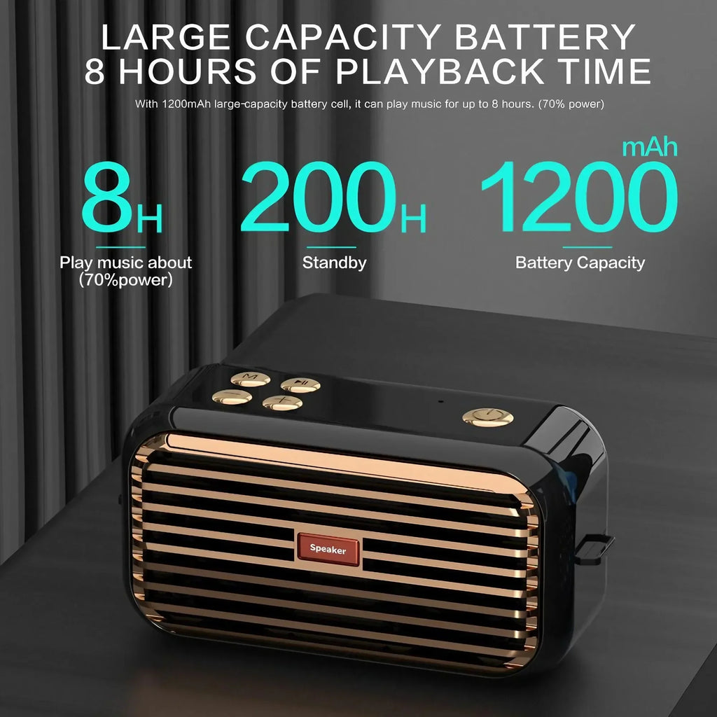 STONEGO Portable Bluetooth Speaker, 16W Stereo, TWS