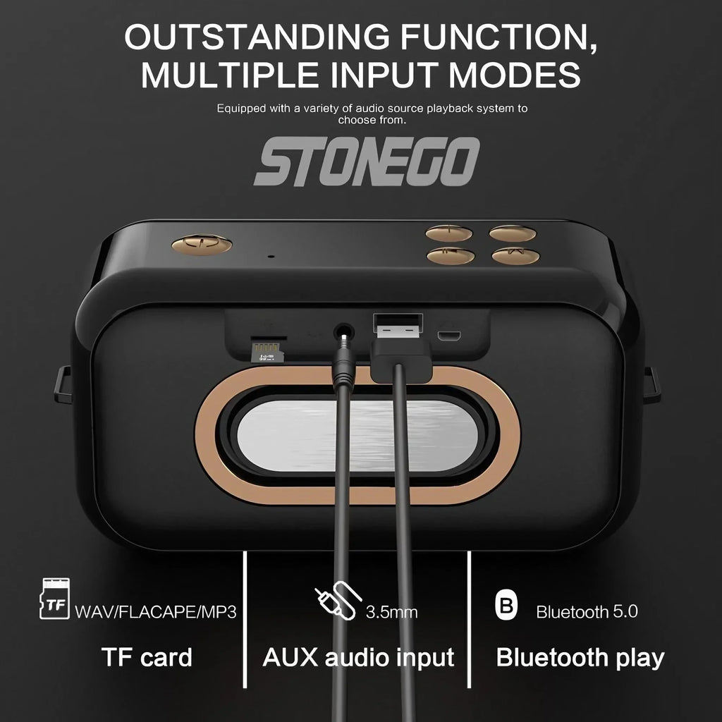 STONEGO Portable Bluetooth Speaker, 16W Stereo, TWS