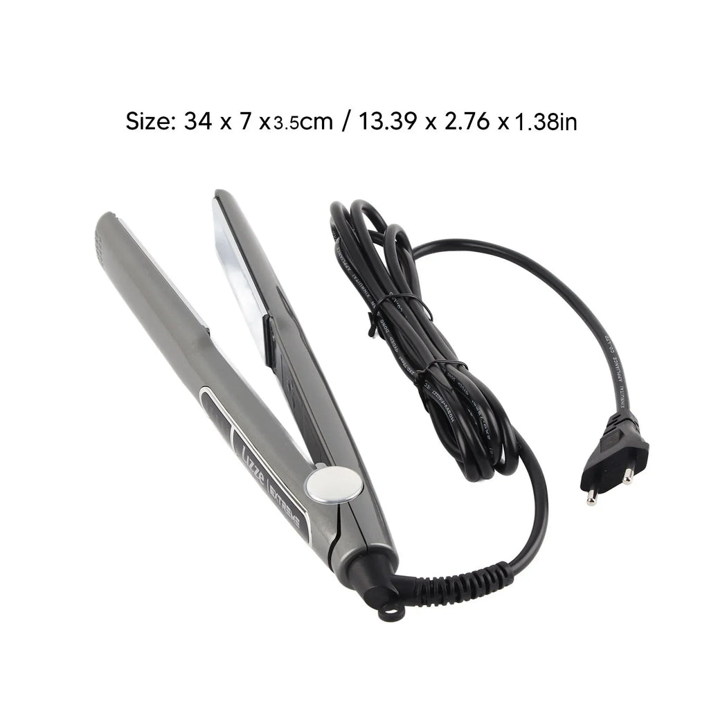 Hair Straightening Ceramic Iron Hair Straightener Multigear Adjustment 480 Degrees Fahrenheit Hair Straightening Ceramic Iron