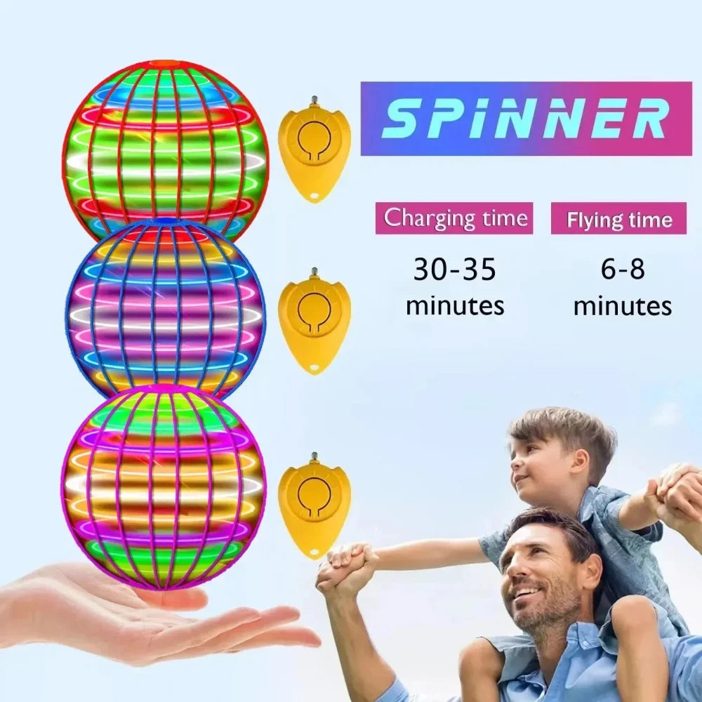 Flying Orb Ball, Hand Controlled Hover Boomerang Ball Toys, Hover Orbs Flying Spinner, Orb Drone Ball
