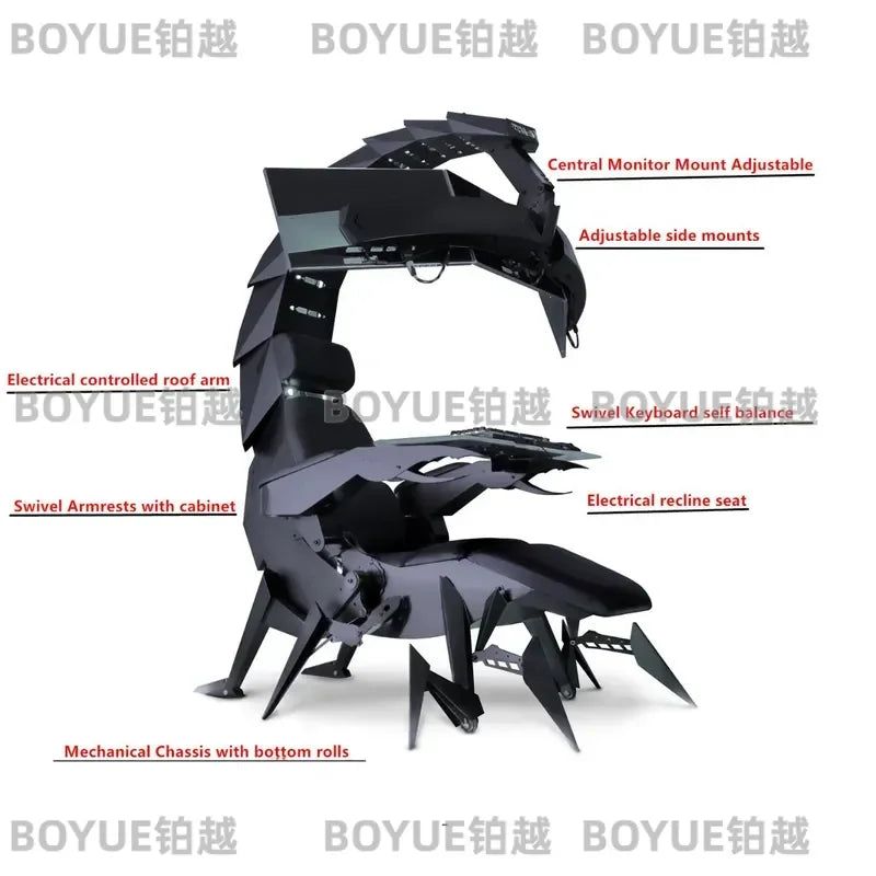 Scorpio Esports Cockpit Zero Gravity Reclining Gaming Chair Space Capsule PC Racing Seat Immersive Simulator Pod for Gamer