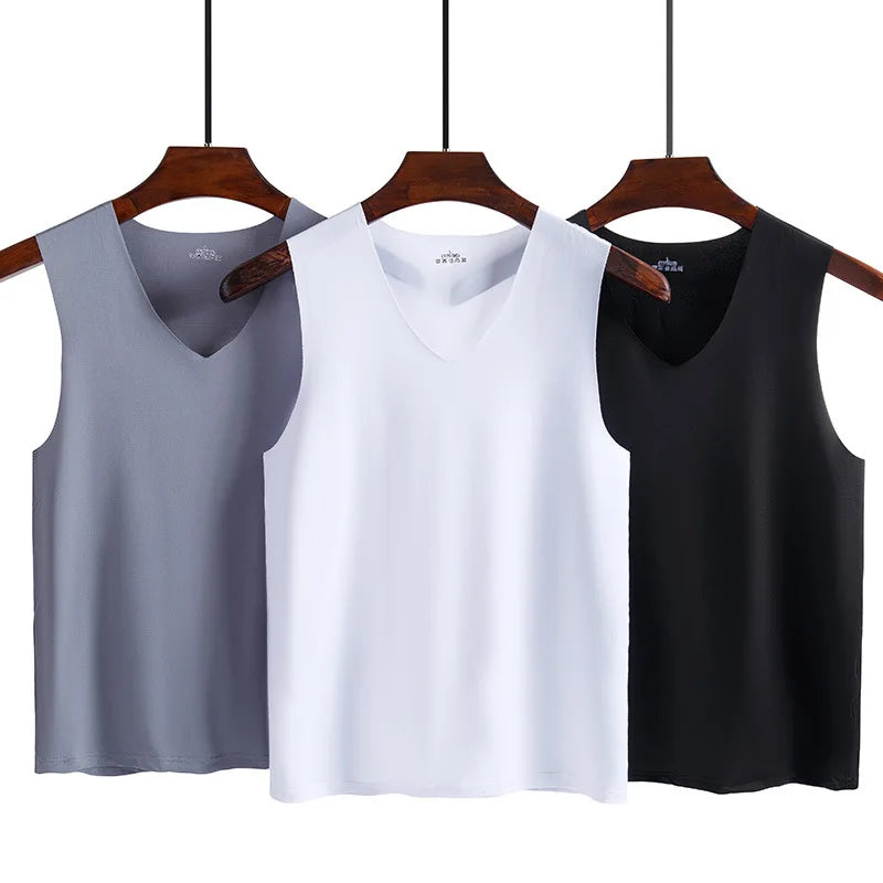 Men's Vest | Breathable Silk Apparel | Sports