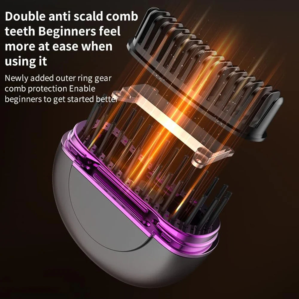 Mini Beard Straightener Wireless Hair Straightener Comb Electric Hair Brushes Lightweight Hair Straightener Brush for Travel