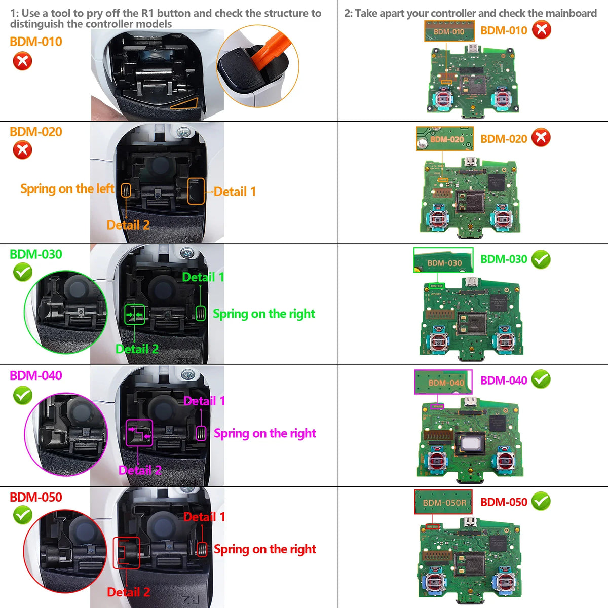 eXtremeRate PS5 Controller Button Replacement Set