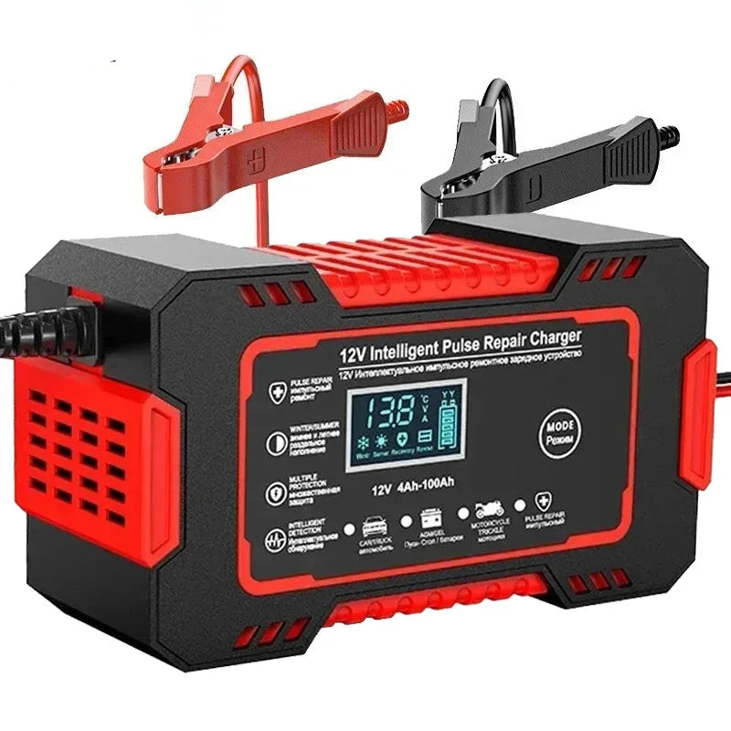 EAFC 12V 6A Automatic Lead-Acid Battery Charger with LCD