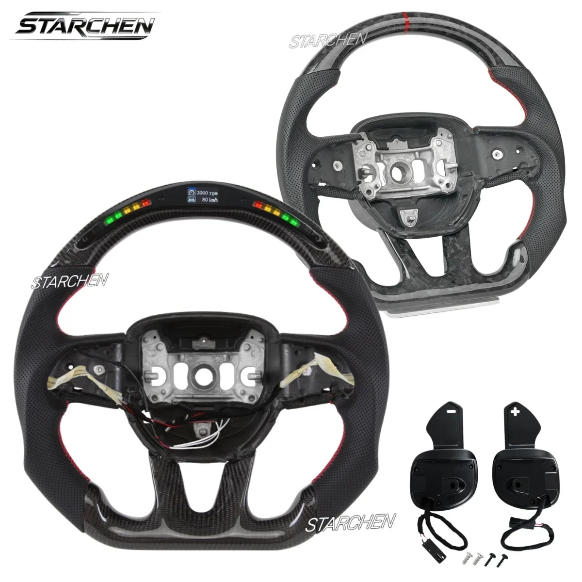 Dodge Carbon Fiber Steering Wheel, 2015–2025 Fitment Options