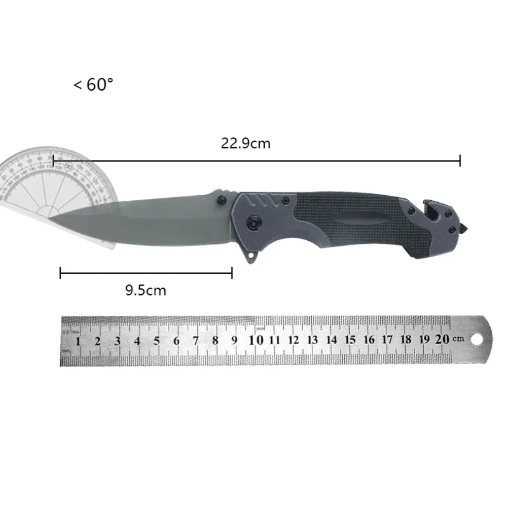 Folding Knife Outdoor Stainless Steel Pocket Knife Carry Folding Knife Fruit Knife Camping Portable High Hardness Sharpness