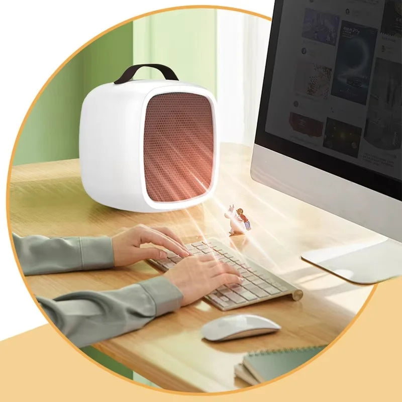 500W Ceramic PTC Heater Fan for Quiet Indoor Desktop Heating in Home or Office