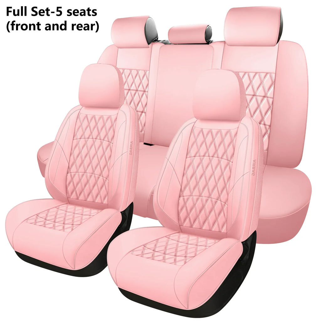 C03 Pink Universal 5-Piece Car Seat Cover Set