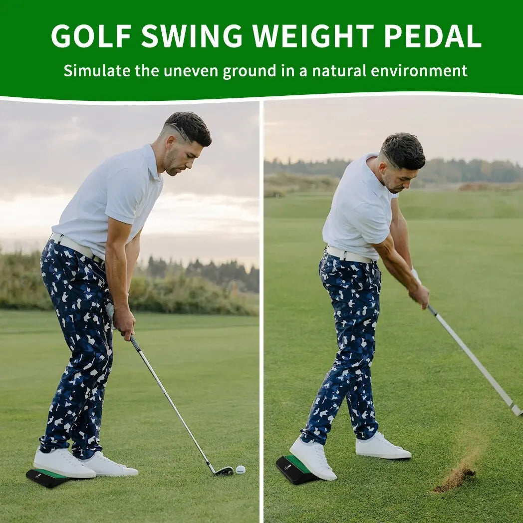 Caiton Golf Weight Shift Trainer Swing Motion Balance Stability Strength Power Practice Aid Indoor Outdoor Training Tool Golfers