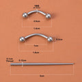 Sterile Body Piercing Tool Kit Surgical Steel Piercing Needles Clamp Pliers Gloves Set Pull Pin Lead Tool Lip Nose Belly Jewelry