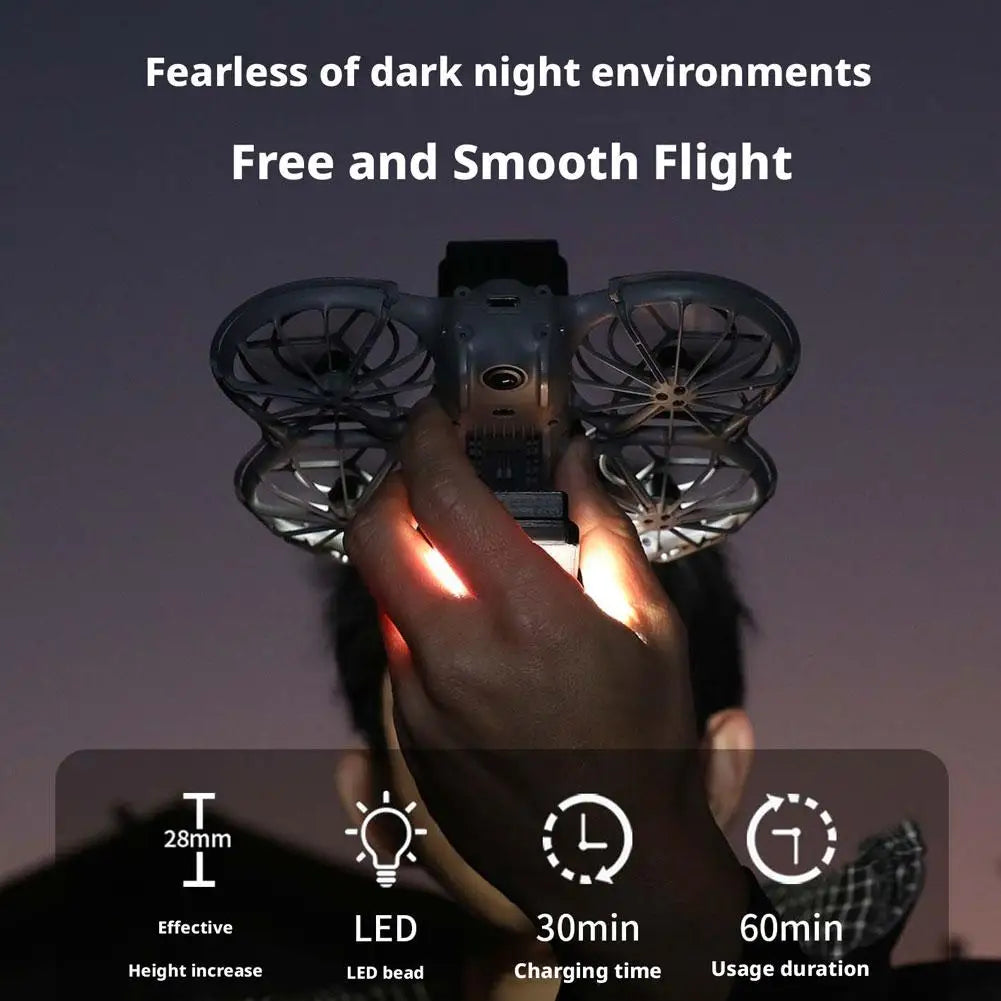 Drone Night Flight Light, Indicator Light for DJI Neo 2 Drone Accessories Anti-Collision Rechargeable LED Light Navigation Light