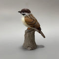 Resin Sparrow Bird Statue Ornament for Desktop Decor