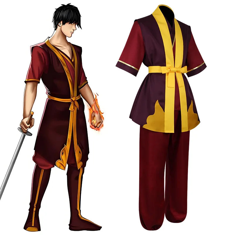 Avatar The Last Airbender Prince Zuko Cosplay Costume - Shengweida Halloween Stage Performance Outfit
