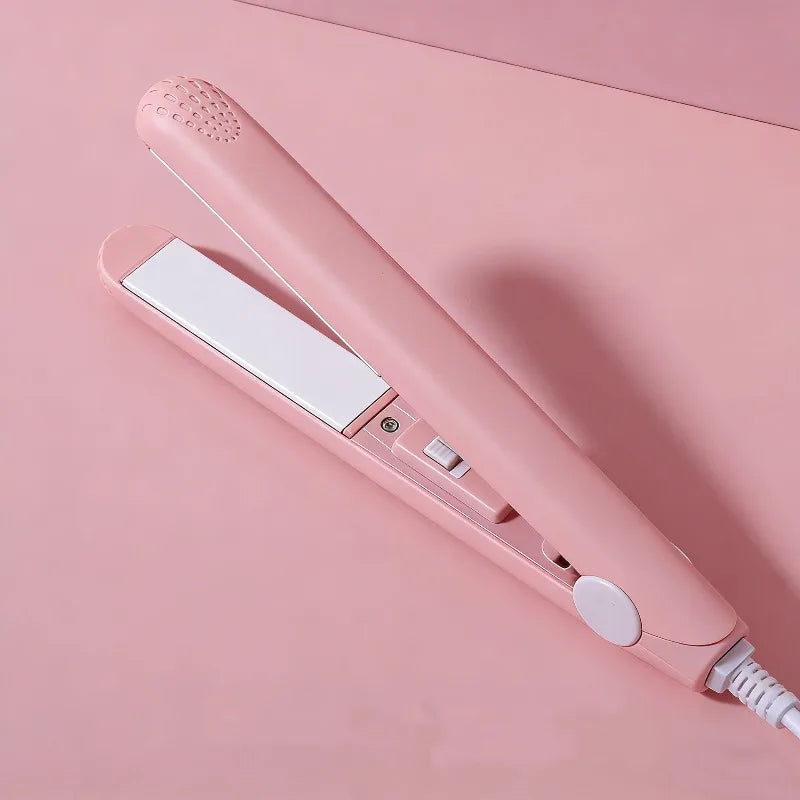 Mini Hair-Straightener Curly and Straight Hair Supplies Thermostatic Electric Ceramic Curling Iron National Standard Double Flat
