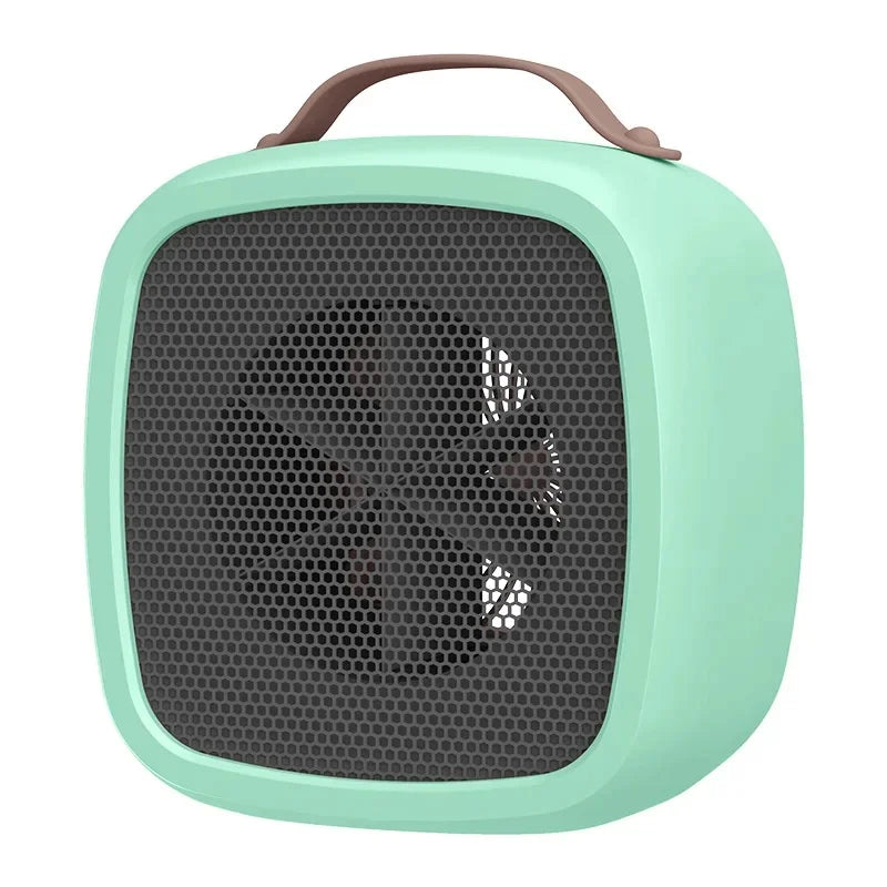 Portable 500W PTC Ceramic Mini Heater, Quiet Fast‑Heating Warm Air Fan for Home Office Indoor Winter Space Heating