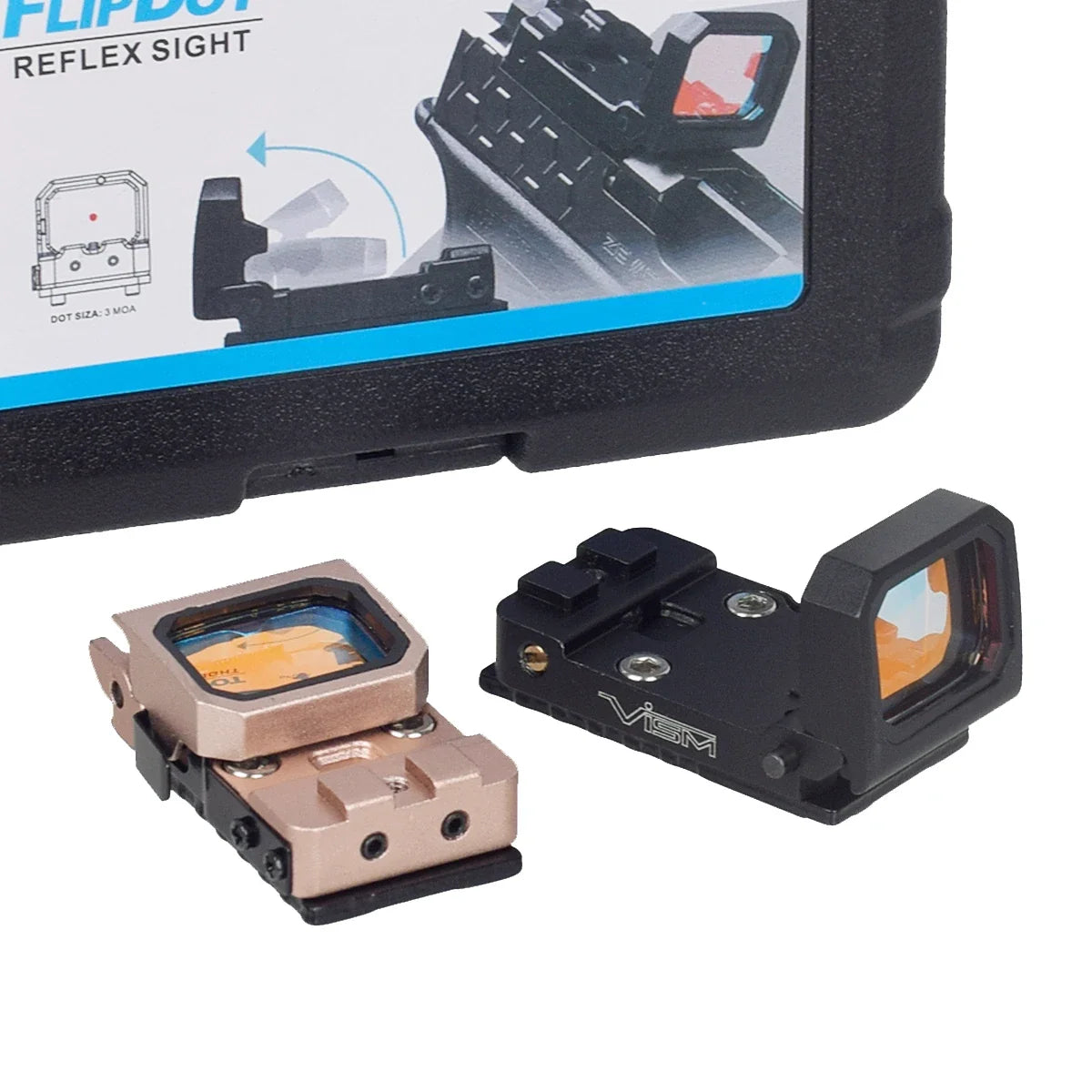 LAMBUL VISM PRO Flip-Up Red Dot Sight, 20 mm Rail and GLK Mount Options