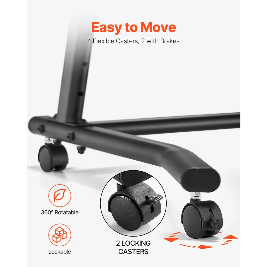 SucceBuy Mobile Cycling Desk for Bike and Treadmill, Adjustable Height