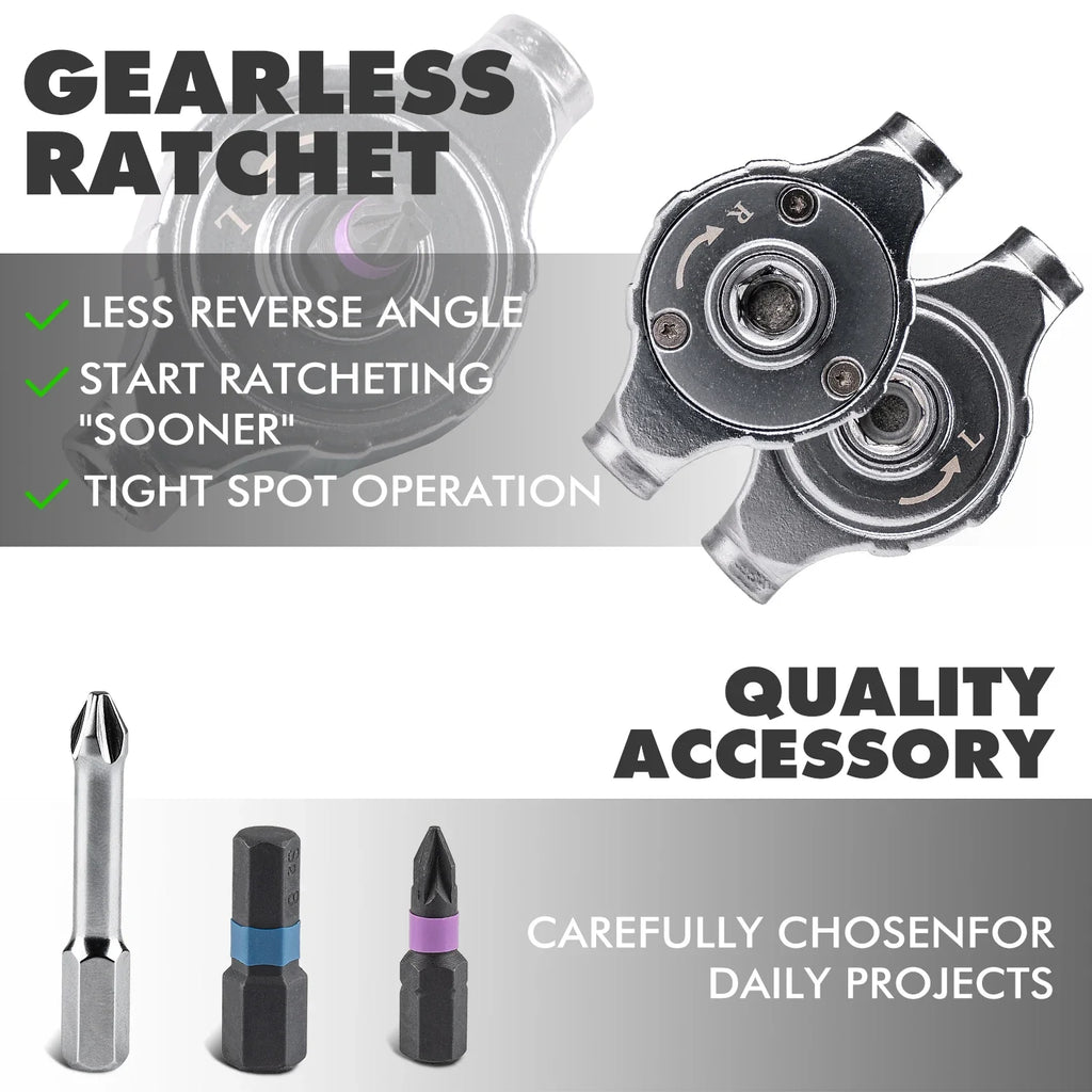 VMAN 40in1 Multifunction Ratchet Screwdriver Set Multi Magnetic Bits Mini Repair Tool Kit  Household Tool For PC & Iphone Etc.