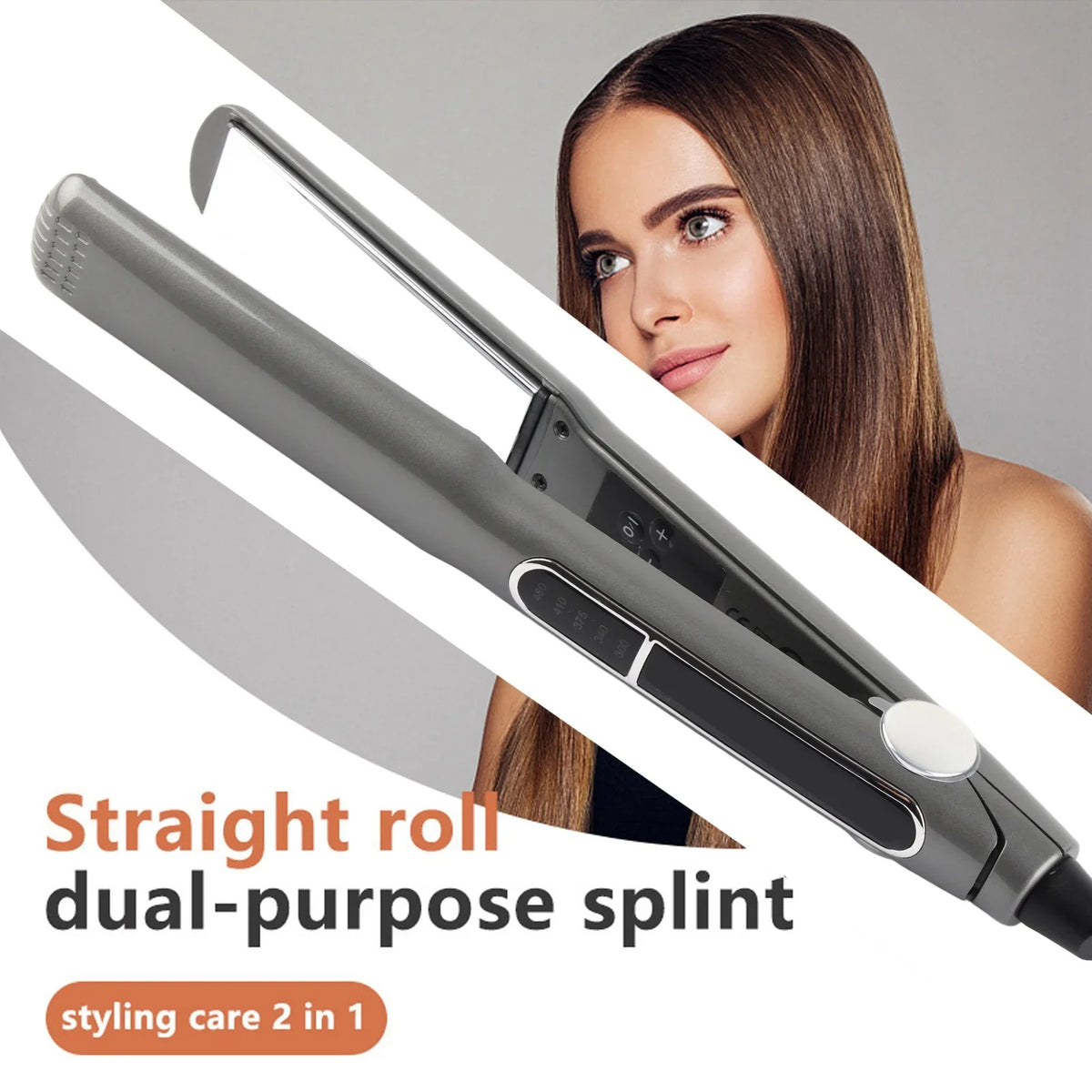 Hair Curling Straightener Hair Straightener Multigear Adjustment 480 Degrees Fahrenheit Hair Straightening Ceramic Iron