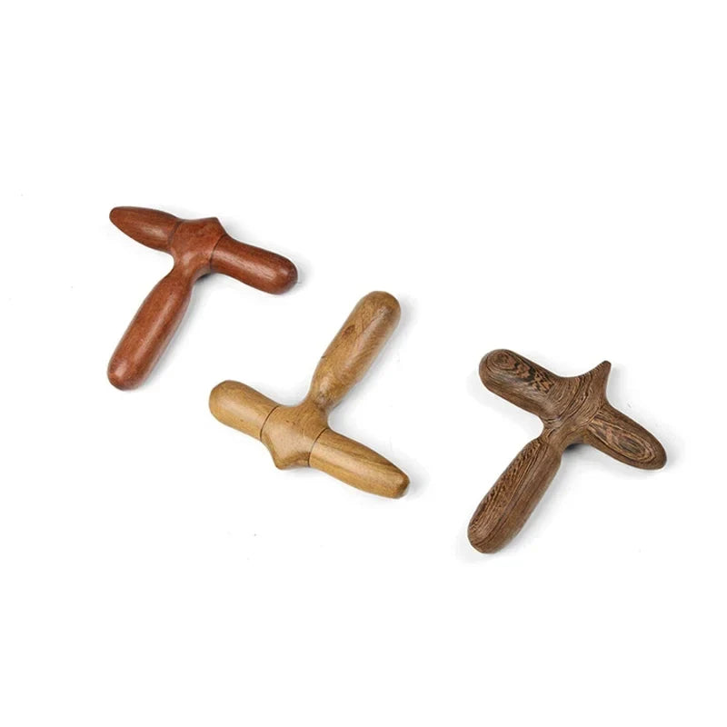 Acupuncture Stick Wooden Massage Stick Set Acupoint Massage Acupoint Foot Massage Tool Neck Chin Thin Face Massage Tool