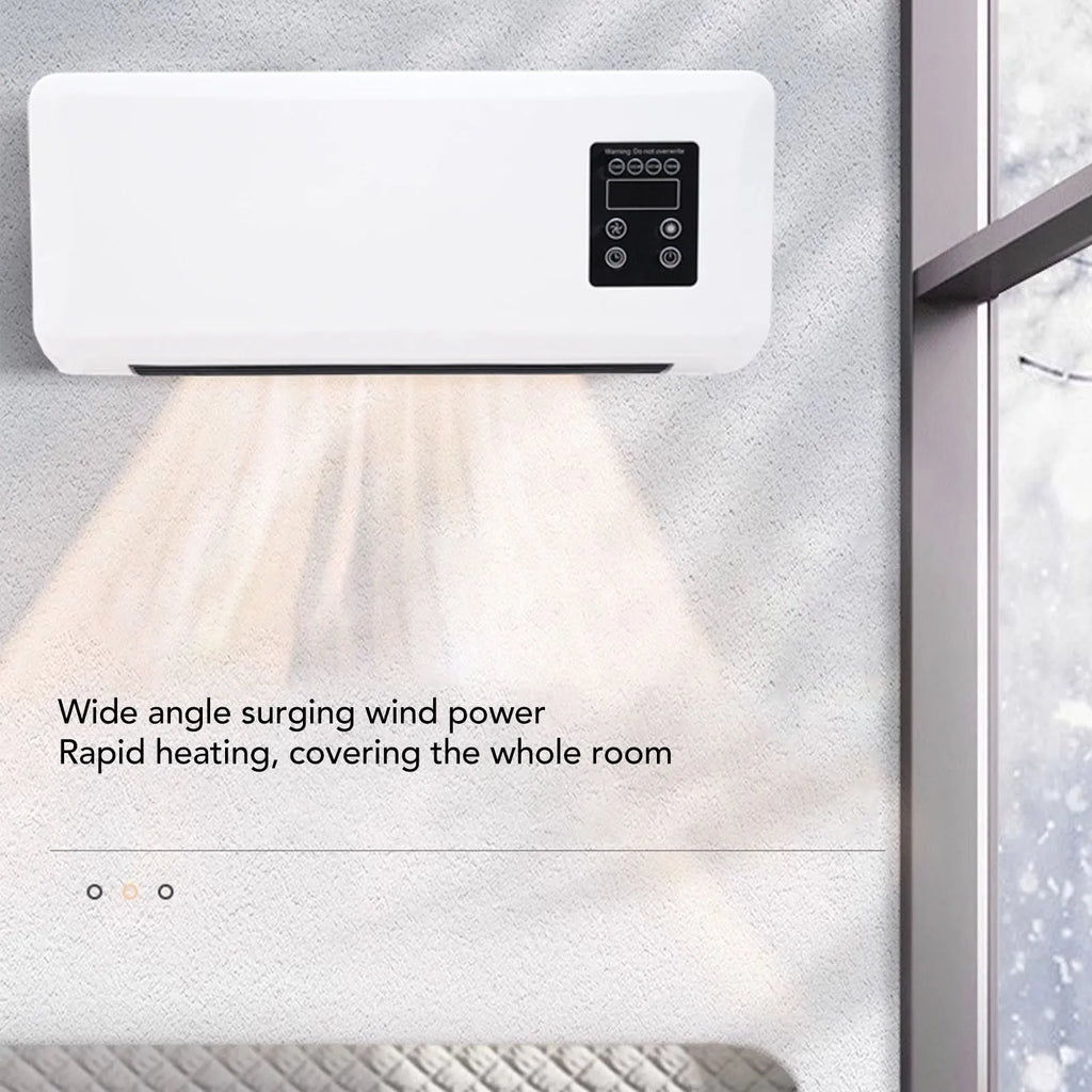 Wall Mounted Room Heater Waterproof Quick Heating Towel Drying Rack Space Saving Electric Wall Heater 1500W for Living Room